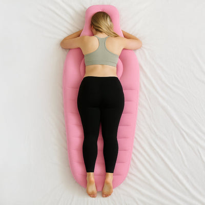 Gravid+ — Magen får plats. Ryggen vilar.